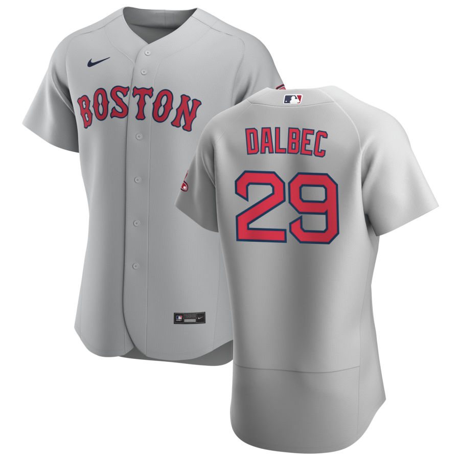 Boston Red Sox #29 Bobby Dalbec Men Nike Gray Road 2020 Authentic Team MLB Jersey->boston red sox->MLB Jersey